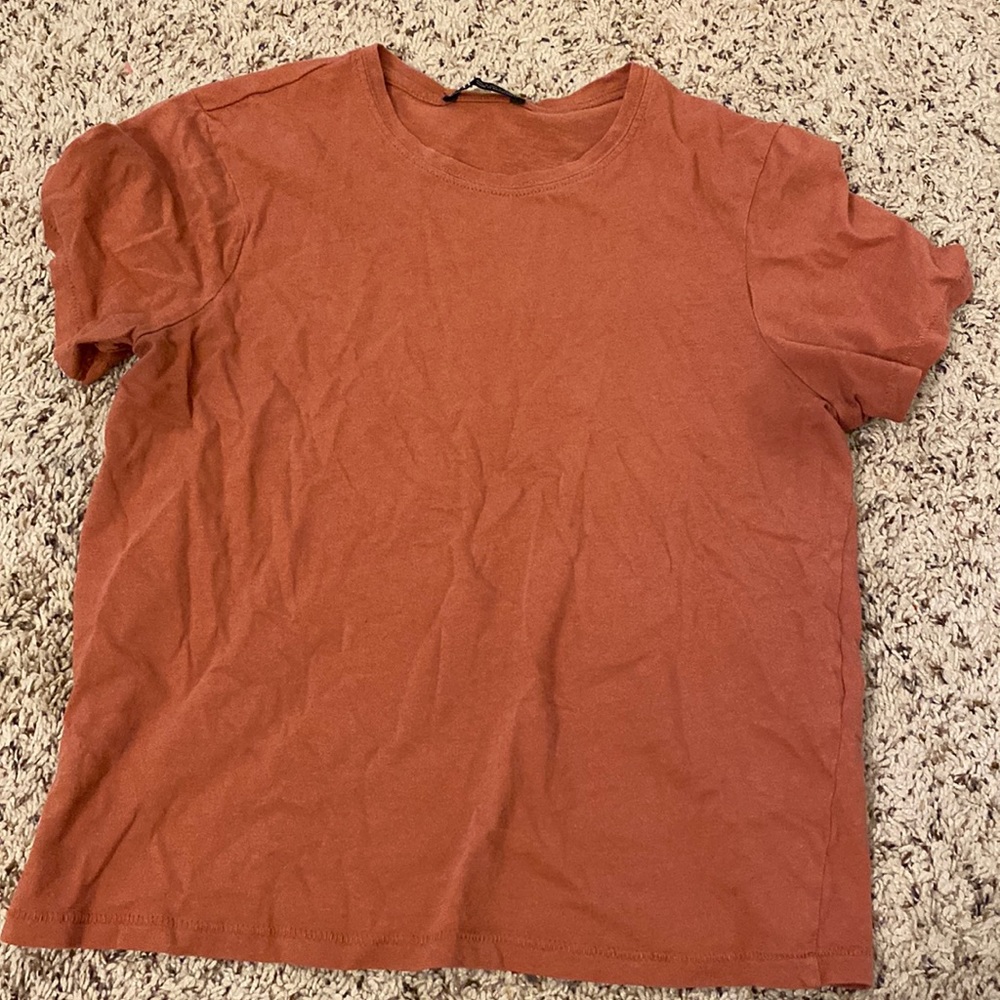 ZARA orange crop top SMALL